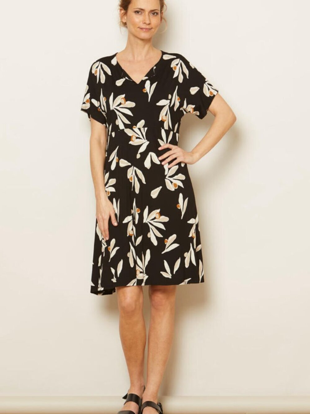 Masai Copenhagen Nebala Dress Leaf print XL NWT